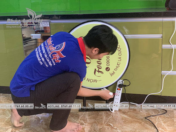 Phúc Lợi Việt thiết kế và thi công bảng hiệu quảng cáo tròn chất lượng trên thị trường