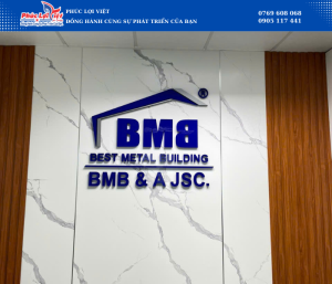 Decal Cửa Kính - Logo Văn Phòng BMB